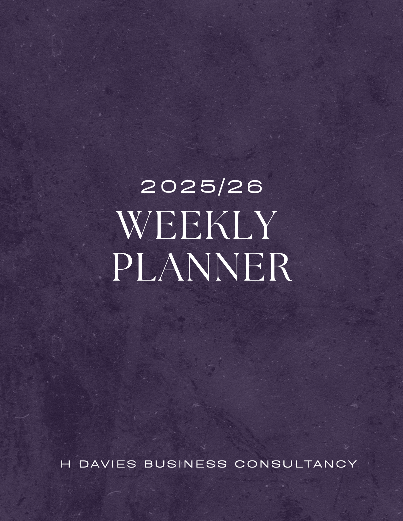 Weekly Business & Life Planner