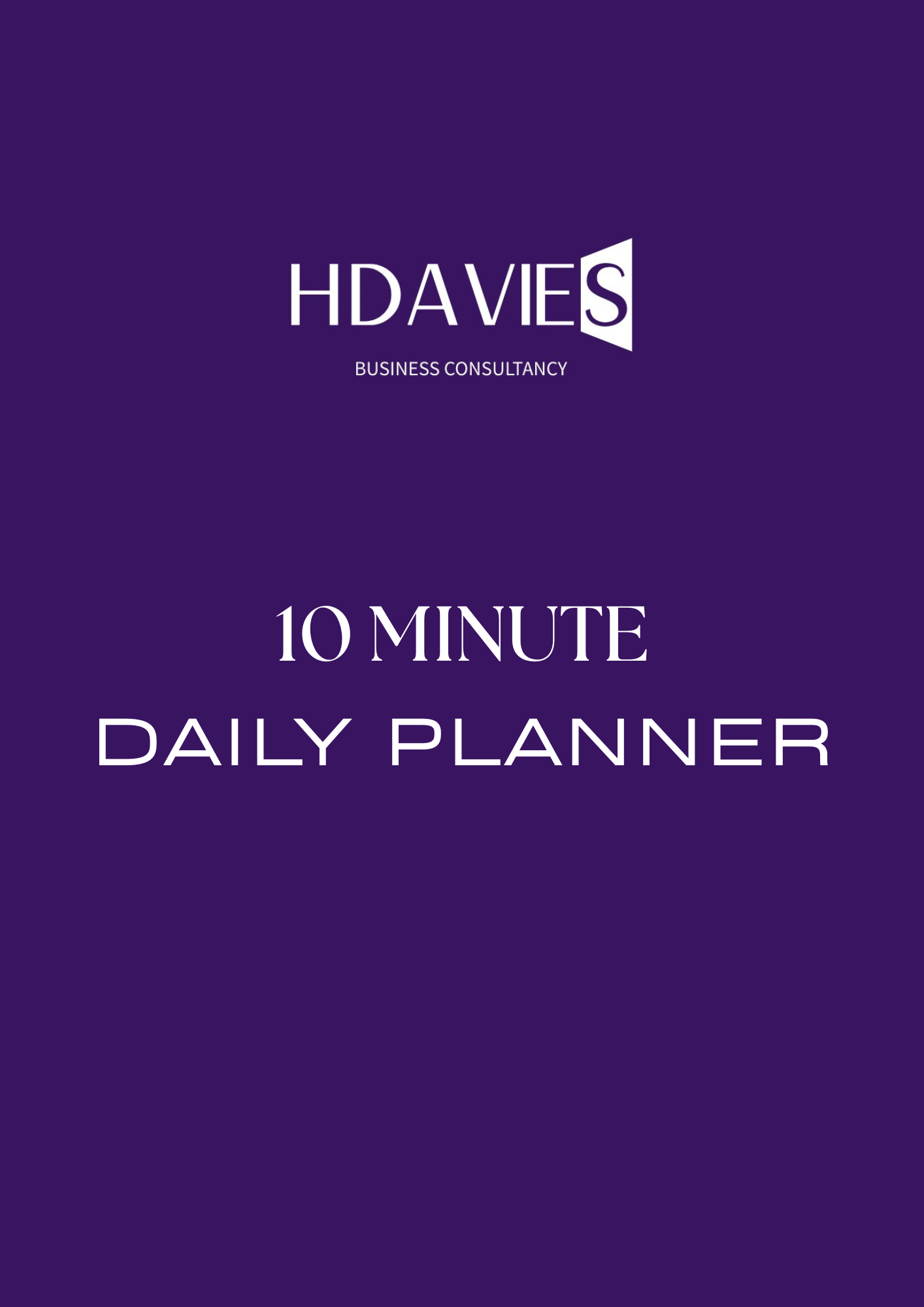 10 Minute Daily Planner
